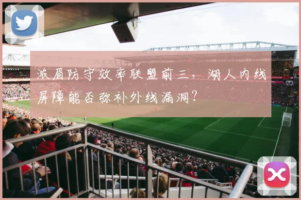 浓眉防守效率联盟前三，湖人内线屏障能否弥补外线漏洞？
